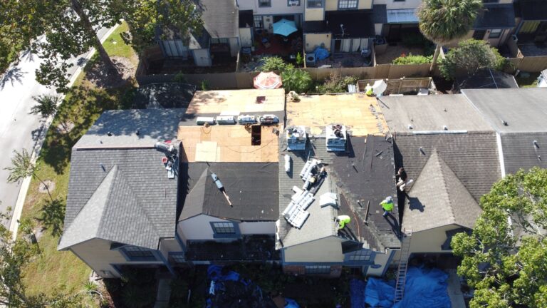 Multi-residence roofing job
