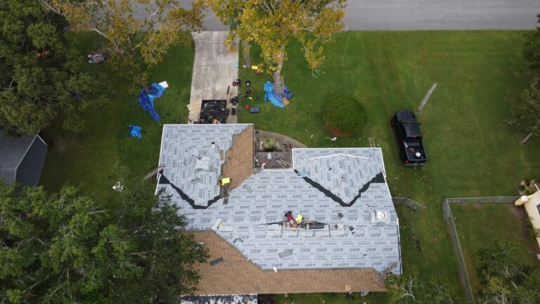 Jacksonville residential roofing project in process
