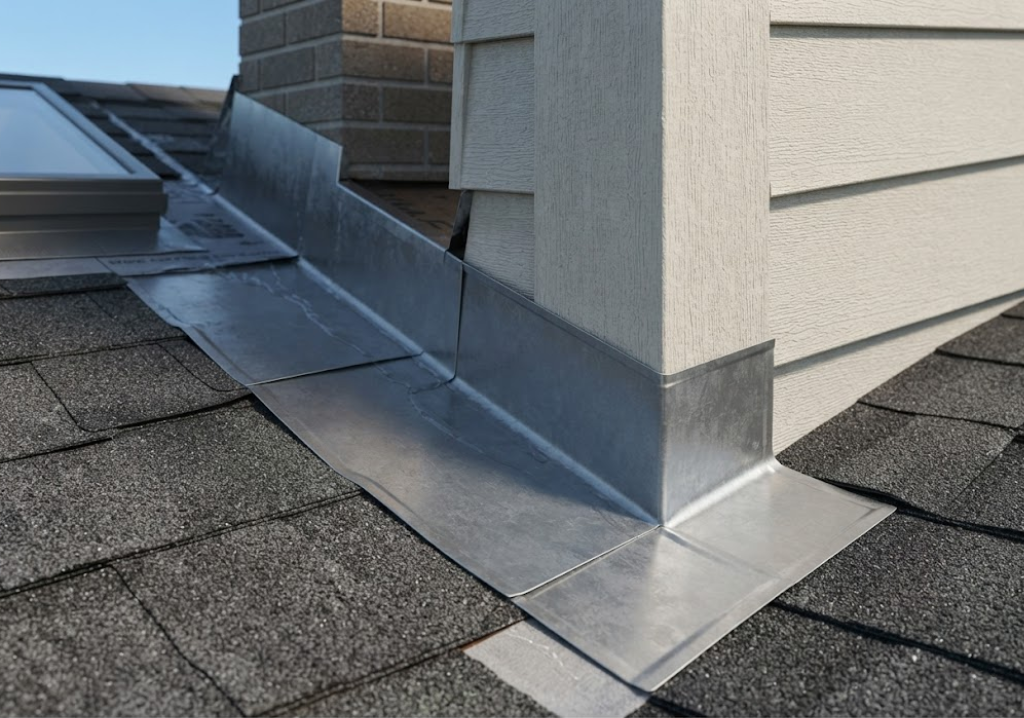 Roof flashing detail