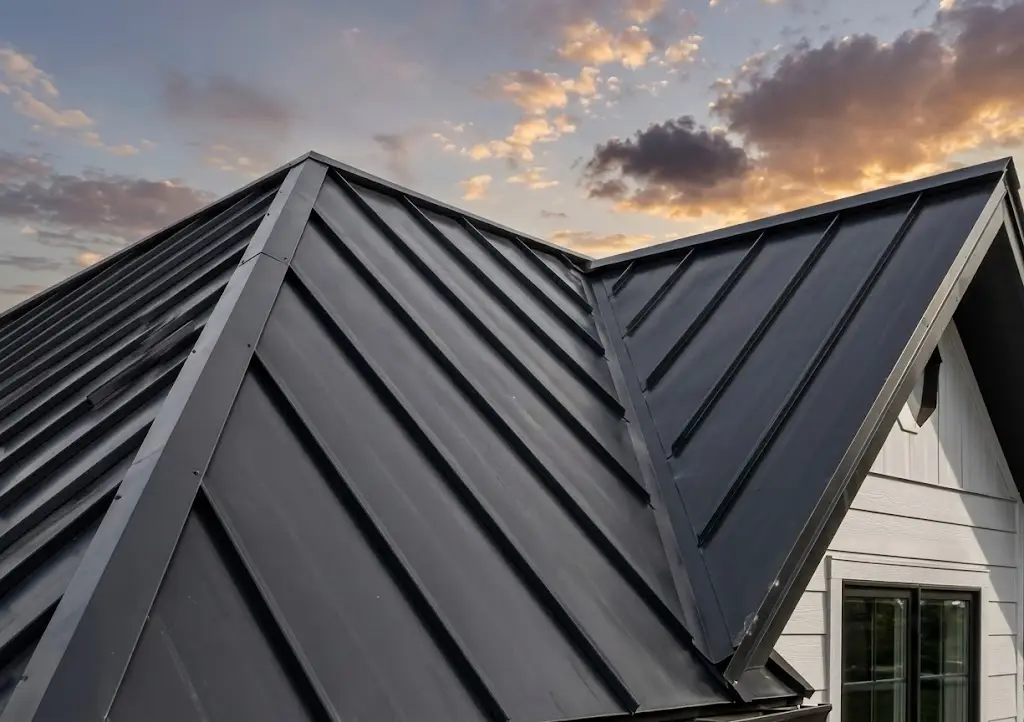 Standing seam metal roof on a Florida home