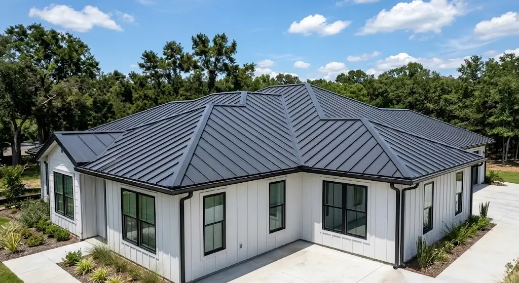 Standing seam metal roof installed in Southside